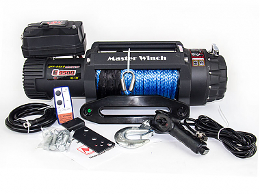 Лебедка электрическая MASTER WINCH E9500 S - 12V (тяговое усилие до 4310кг) с синтетическим тросом