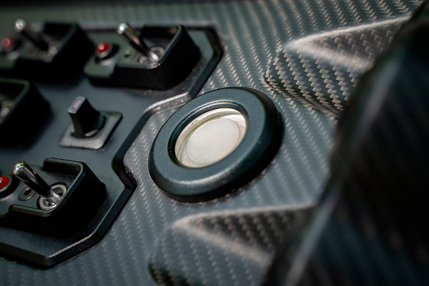 Потолочная консоль FURY карбоновая серии Gravity для Jeep Wrangler JL