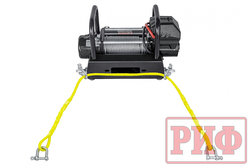 Переносной комплект лебедки РИФ 9000U c площадкой и проводами (стальной трос) 