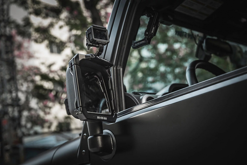 Накладки на зеркала Fury заднего вида с защитой от дождя с креплением для камеры для Jeep Wrangler JL