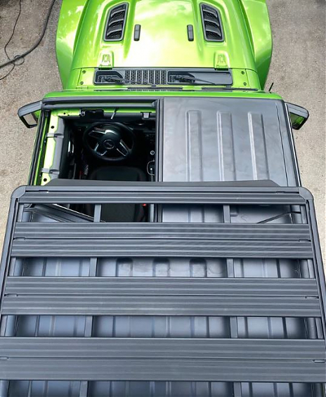 Багажник алюминиевый (платформа с креплением) Rival  1430мм ширина x 995мм длина для Jeep Wrangler JL   2дв \ Gladiator JT. 2017+