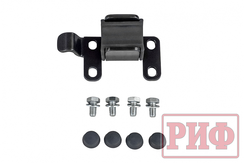 Бампер РИФ силовой задний Toyota Land Cruiser 200 2007-2012 с квадратом под фаркоп, калиткой, фонарями, подсветкой номера