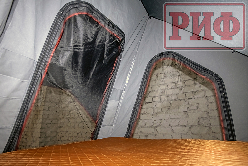 Палатка на крышу автомобиля РИФ Hard RT05-130, корпус алюминий, тент серый