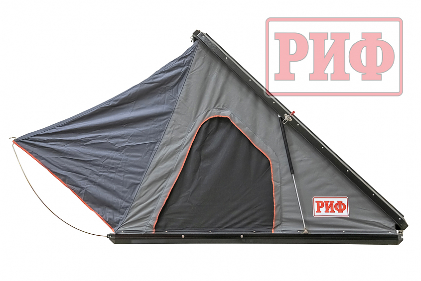 Палатка на крышу автомобиля РИФ Hard RT05-130, корпус алюминий, тент серый
