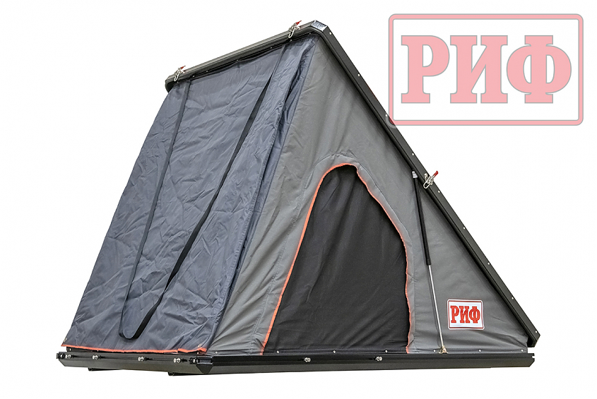 Палатка на крышу автомобиля РИФ Hard RT05-130, корпус алюминий, тент серый