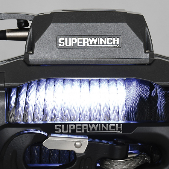 Лебедка электрическая 12В с синтетическим тросом Superwinch SX10SR 