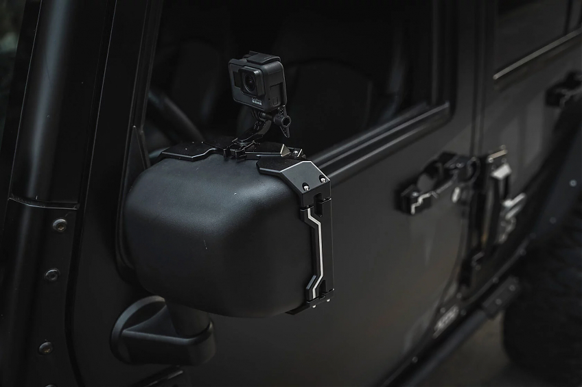 Накладки на зеркала Fury заднего вида с защитой от дождя с креплением для камеры для Jeep Wrangler JL