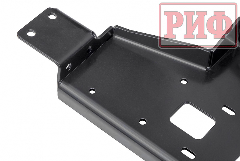 Площадка РИФ под лебёдку c защитой радиатора в штатный бампер Mitsubishi Pajero Sport 2021+ дизель