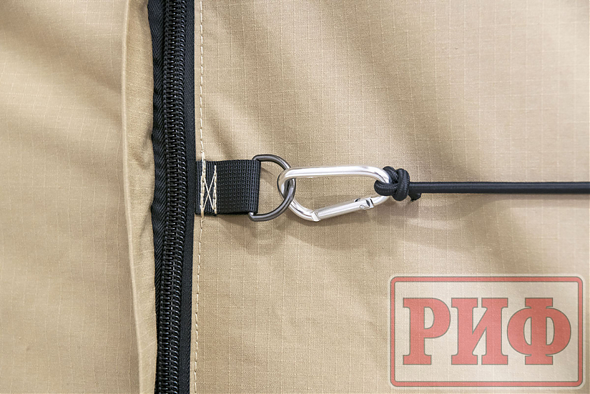 Палатка на крышу автомобиля РИФ Hard RT04-125, корпус белый, тент песочный