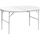 Стол HELIOS складной овальный 120х60х70 см. (АЛЮМИНИЙ)