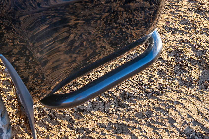 Бампер задний силовой/защита штатного бампера РИФ Toyota Land Cruiser 200 2007-2015 c квадратом под фаркоп