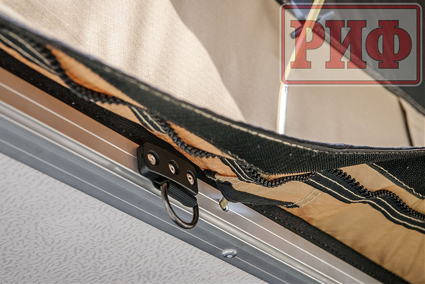 Палатка на крышу автомобиля РИФ Soft RT02-140, тент песочный