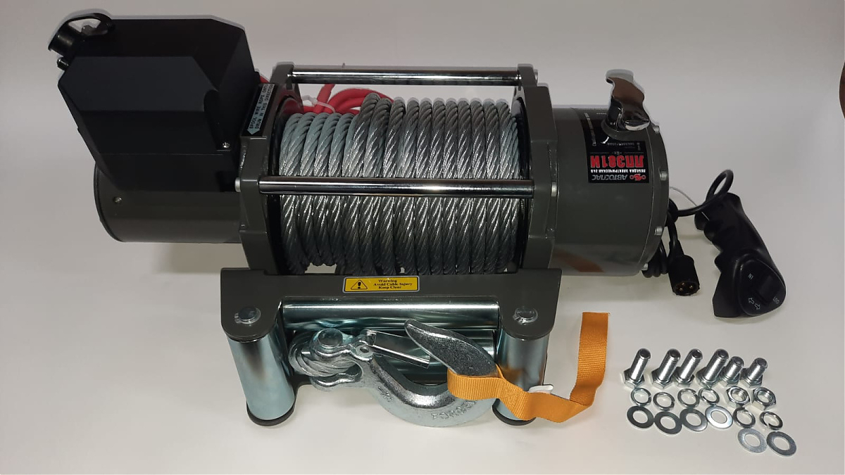 Лебёдка электрическая индустриальная Автоспас ЛПЭ90И 