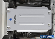 Защита КПП алюминиевая силовая 6 мм Rival для Toyota Land Cruiser 300 2021+ 