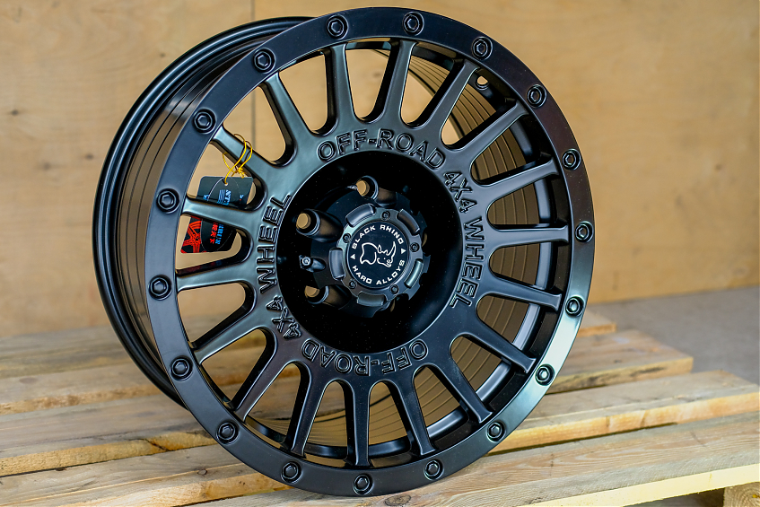 ДИСК АВТОМОБИЛЬНЫЙ ЛИТОЙ Black Rhino (РЕПЛИКА) R18Х8.5 ET-12 5x127 ЦО-71.6 Черный матовый