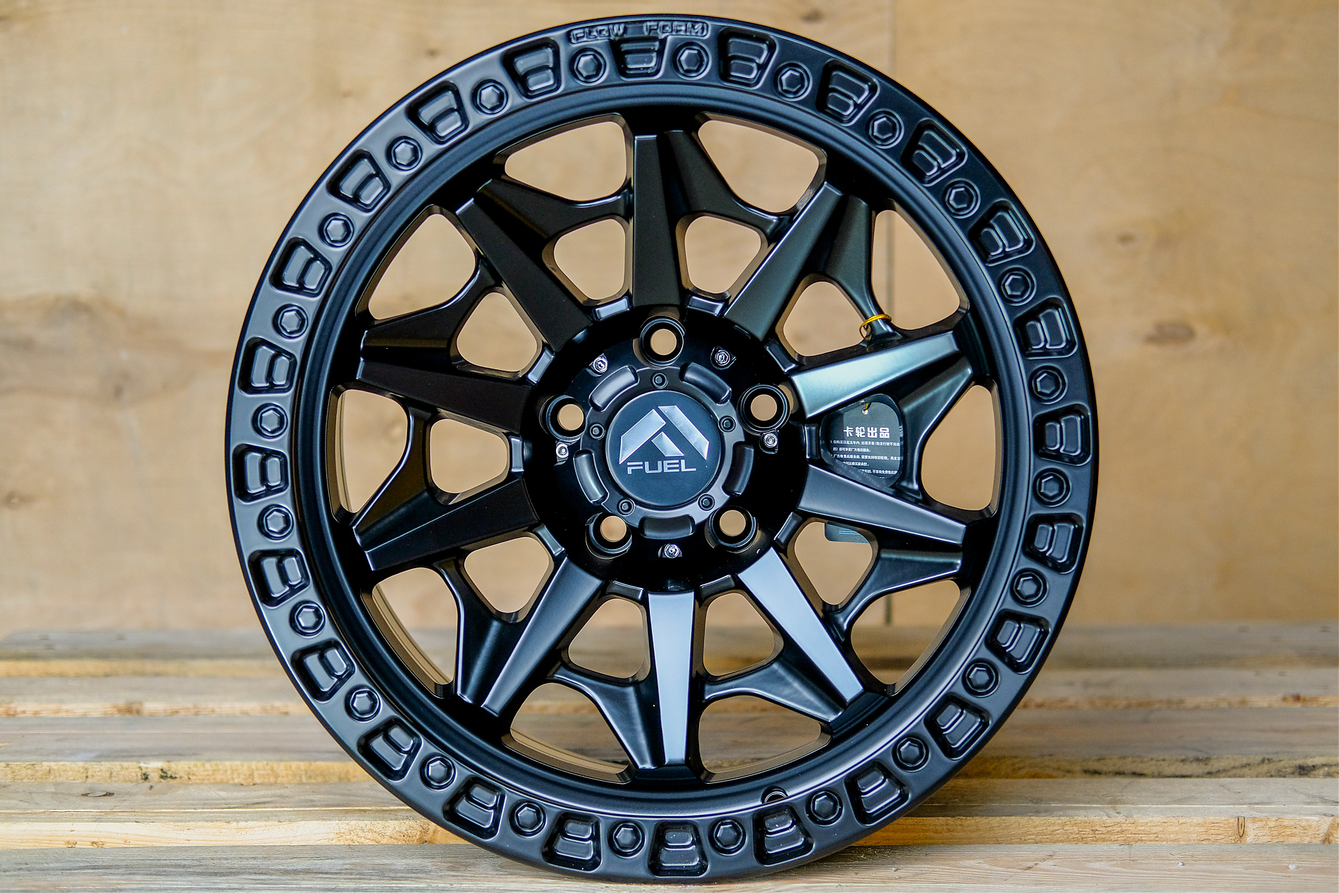 ДИСК АВТОМОБИЛЬНЫЙ АЛЮМИНИЕВЫЙ ЛИТОЙ Fuel D716 Covert(РЕПЛИКА) R18Х9 ET+18 5X139.7 \ 5X150 ЦО-110.1 Черный матовый