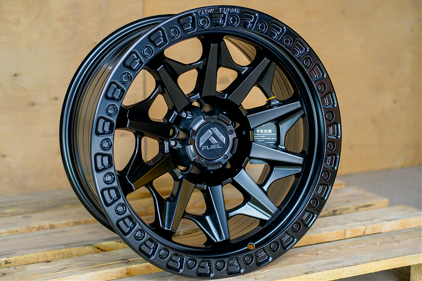 ДИСК АВТОМОБИЛЬНЫЙ АЛЮМИНИЕВЫЙ ЛИТОЙ Fuel D716 Covert(РЕПЛИКА) R18Х9 ET+18 5X139.7 \ 5X150 ЦО-110.1 Черный матовый