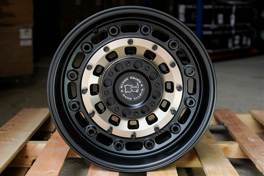 ДИСК АВТОМОБИЛЬНЫЙ АЛЮМИНИЕВЫЙ ЛИТОЙ BLACK RHINO ARSENAL (Реплика) 17х9 ET-0 5X127 ЦО-71.6 Бронза