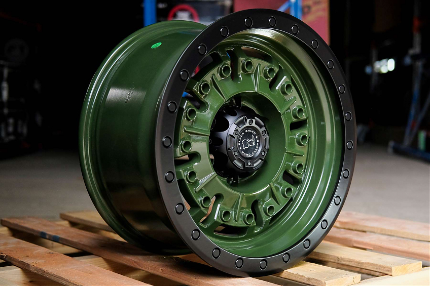 ДИСК АВТОМОБИЛЬНЫЙ АЛЮМИНИЕВЫЙ ЛИТОЙ BLACK RHINO ABRAMS (Реплика) 17х9 ET-0 6X139.7ЦО-110,1