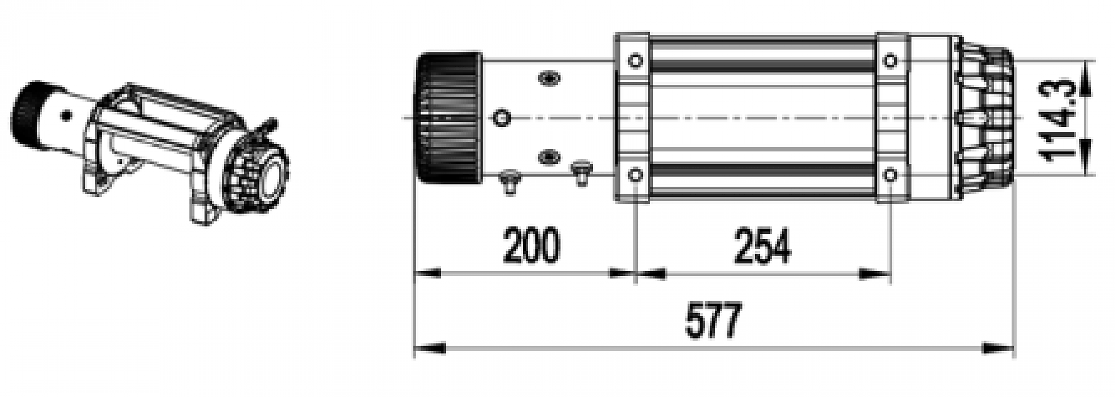 Лебедка электрическая MASTER WINCH E9500 S - 12V (тяговое усилие до 4310кг) с синтетическим тросом
