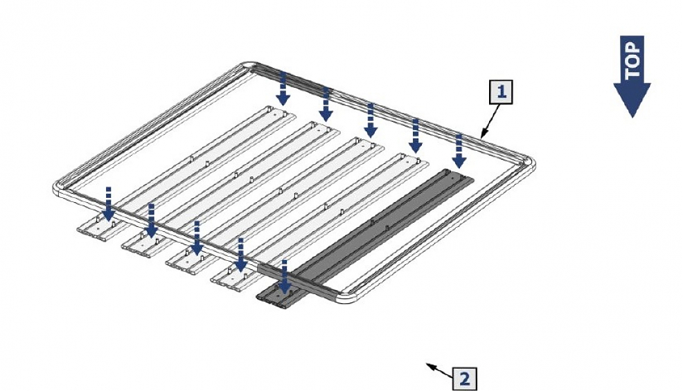 Удлинитель багажника ривал 240мм