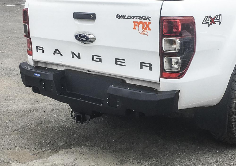 Силовой бампер задний RIVAL алюминиевый для Ford Ranger 2011-2015, 2015+