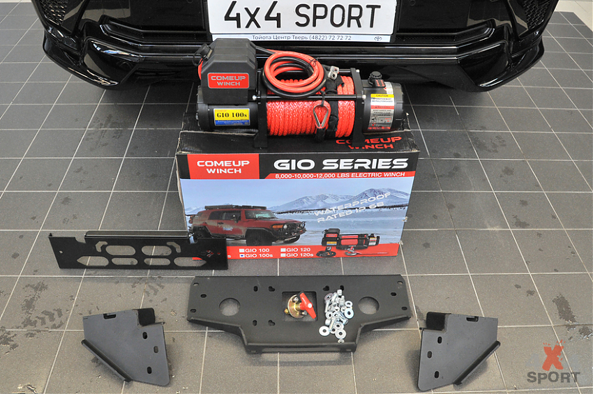 Установочный комплект для лебедки в штатный бампер TLC Prado 150 2017+