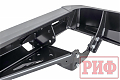 Бампер РИФ силовой задний Toyota Land Cruiser 76 2007+ с квадратом под фаркоп, калиткой и фонарями