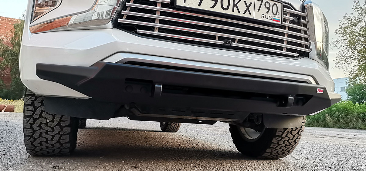 Бампер РИФ силовой передний Mitsubishi Pajero Sport 2021+