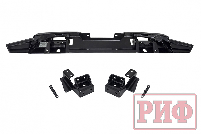 Бампер РИФ силовой передний Mitsubishi Pajero Sport 2015-2020 дизель под площадку для лебёдки RIFPS3-33003