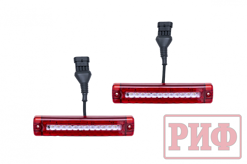 Бампер РИФ силовой задний Toyota Land Cruiser 200 2012-2015 с квадратом под фаркоп и фонарями