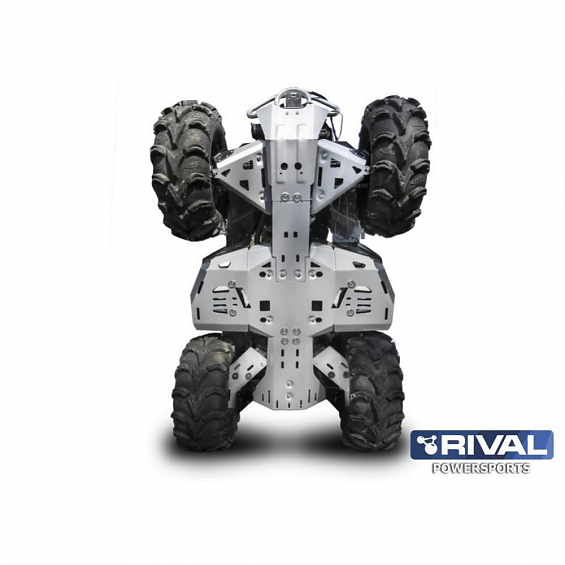 Комплект защит днища Rival для квадроцикла Can-Am (Bombardier) Renegade 2017+(АЛЮМИНИЙ)