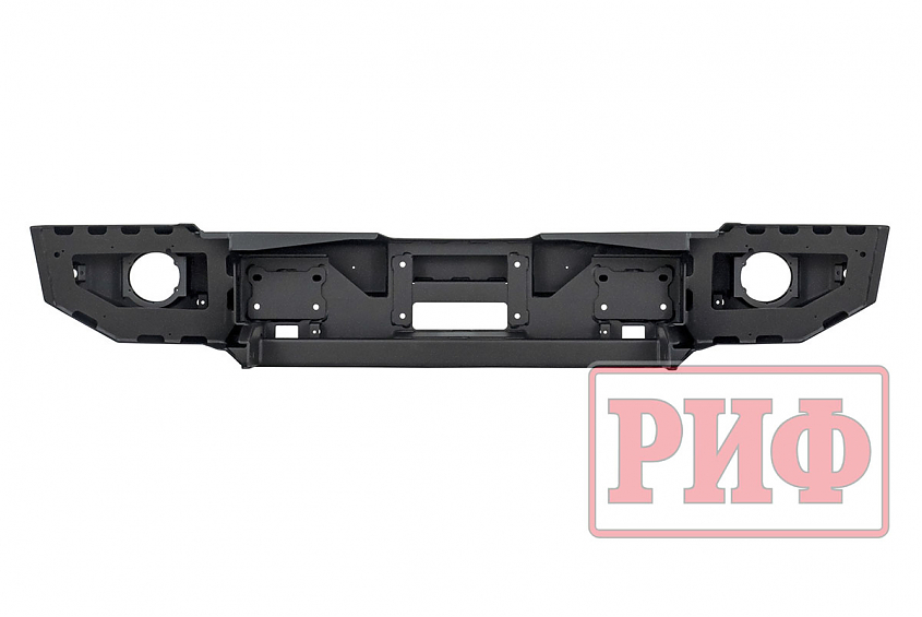 Бампер РИФ силовой передний Jeep Wrangler JL 2018+ под доп. фары, без защитной дуги