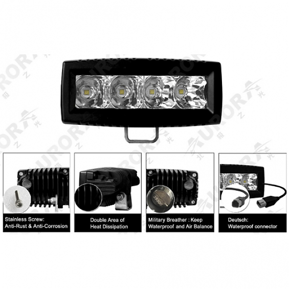 СВЕТОДИОДНАЯ ФАРА ПАНОРАМНОГО СВЕТА АВРОРА ALO-L-4-E13T