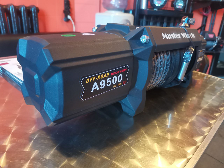 Лебедка MASTER WINCH A-серии 9500S 12v (тяговое усилие до 4310 кг) с синтетическим тросом