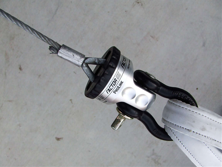 Шакл для лебедки вместо крюка Factor 55 PROLINK Красный