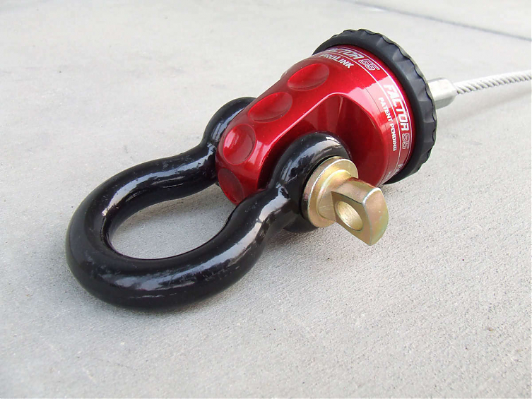 Шакл для лебедки вместо крюка Factor 55 PROLINK Красный