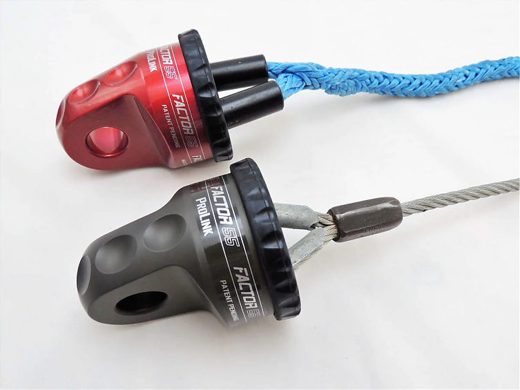 Шакл для лебедки вместо крюка Factor 55 PROLINK Красный