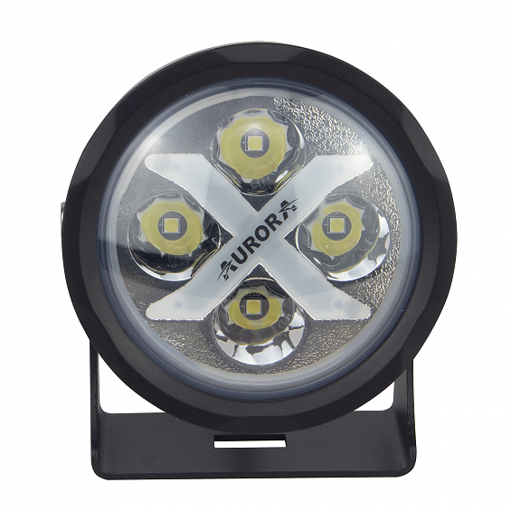 Фары светодиодные круглые Aurora X-серия Белый фон Ближний ALO-R4T3-EW