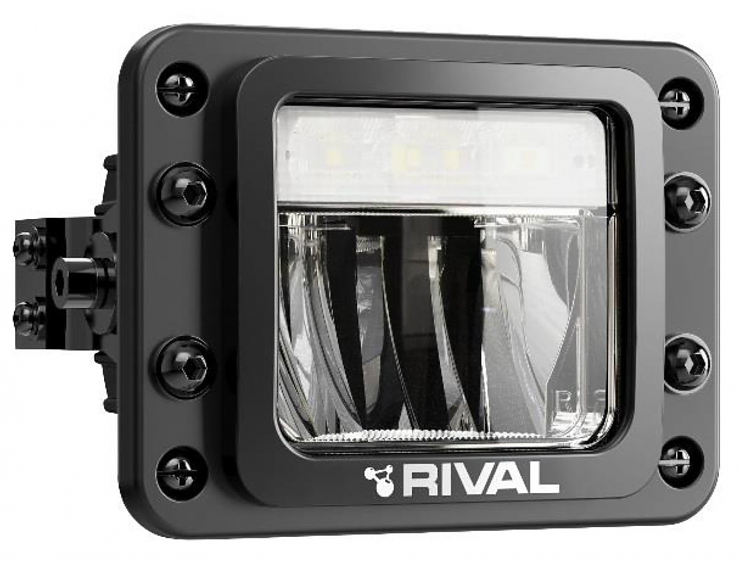 Передние LED фонари Osram для силовых бамперов Rival, ближний, противотуманный свет, ходовые огни (комплект 2шт.)