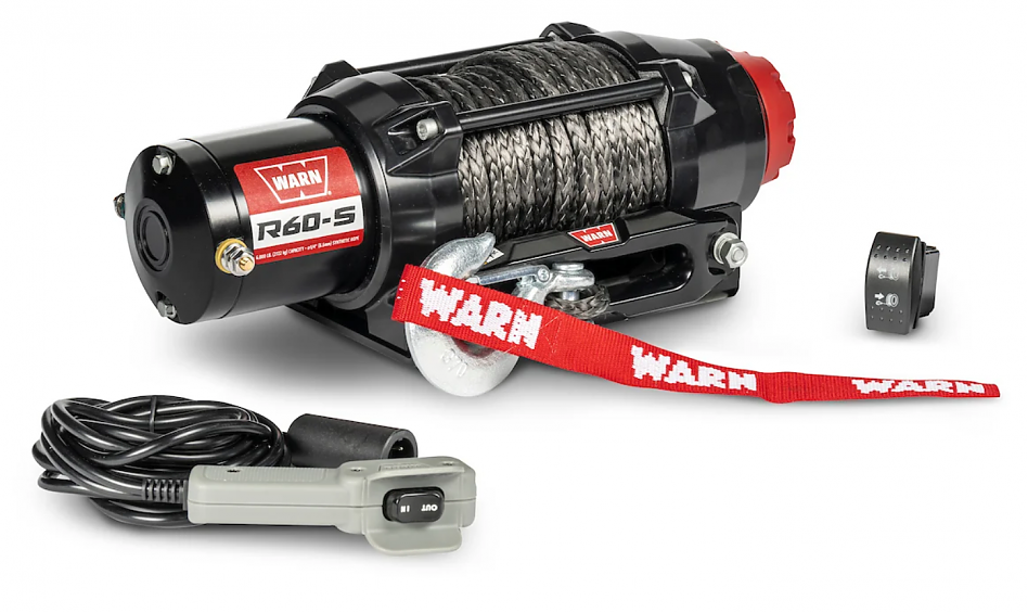 Лебедка для UTV вездехода WARN R 60-S (2.722 кг) и легких внедорожников