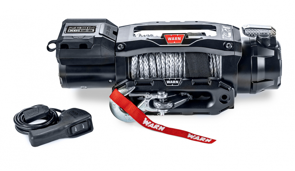 Лебедка  автомобильная электрическая Лебедка WARN ZEON XC 12-S с беспроводным Bluetooth управлением