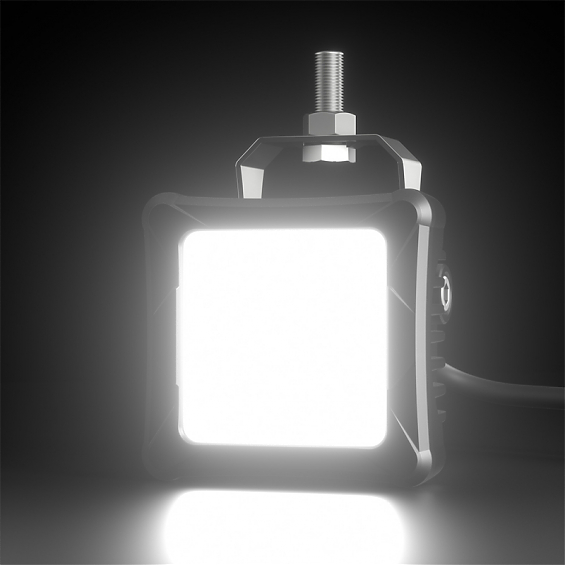 Светодиодная фара дополнительного света Aurora 6 диодов 30W +RGB ПОДСВЕТКА (Пара)