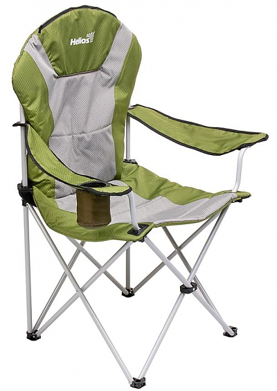 Кресло складное Helios зеленый/темно-зеленый ромб