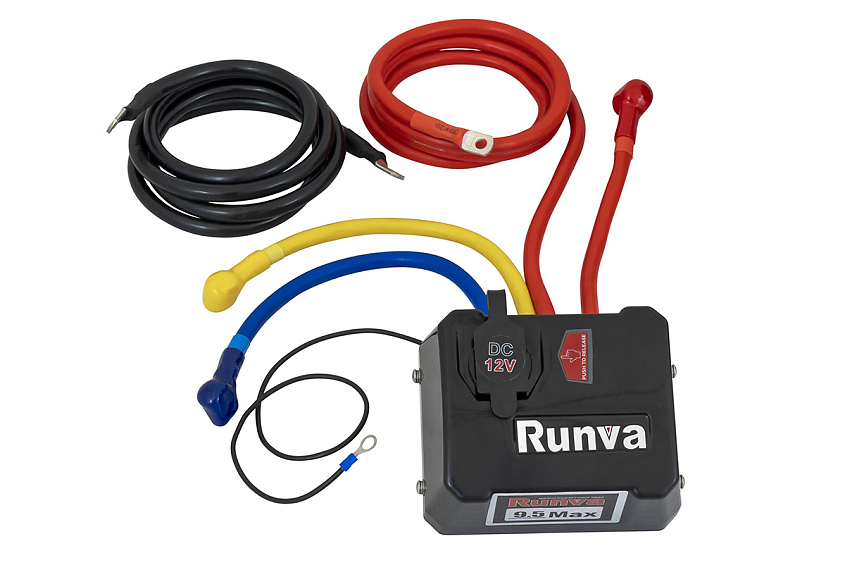 Лебёдка электрическая индустриальная 12V Runva 18000 lbs влагозащищенная, стальной трос