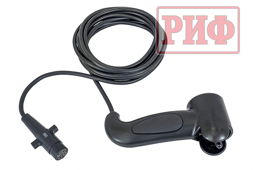 Лебёдка переносная РИФ 9000 c облегчённой площадкой и проводами (стальной трос)