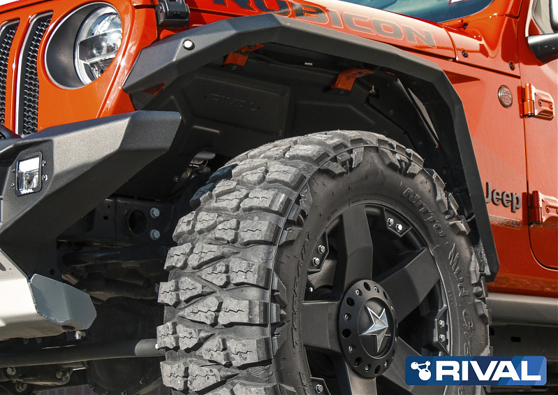 Расширители колесных арок Rival альтернативные усиленные для Jeep Wrangler JL 2018+