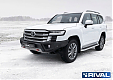 Бампер силовой передний Rival алюминиевый (черный) Toyota Land Cruiser 300 2021+