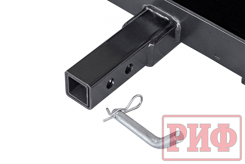 Лебёдка переносная РИФ 9000U c квадратом для фаркопа, стальной трос (облегченная) 3.1