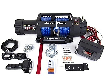 Лебедка автомобильная MASTER WINCH E12500 S - 12V(тяговое усилие до 5443 кг) с синтетическим тросом Лебедка автомобильная MASTER WINCH E12500 S - 12V(тяговое усилие до 5443 кг) с синтетическим тросом
